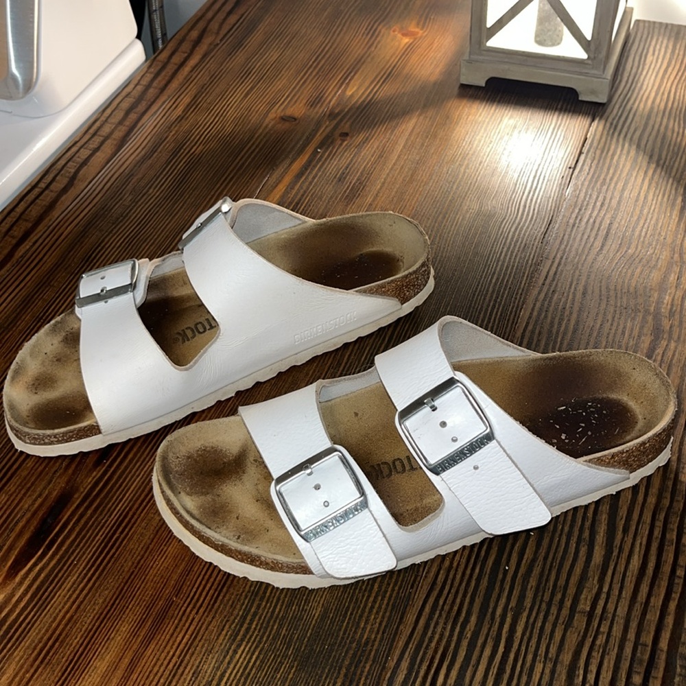 Excellent condition white Birkenstock Sandals